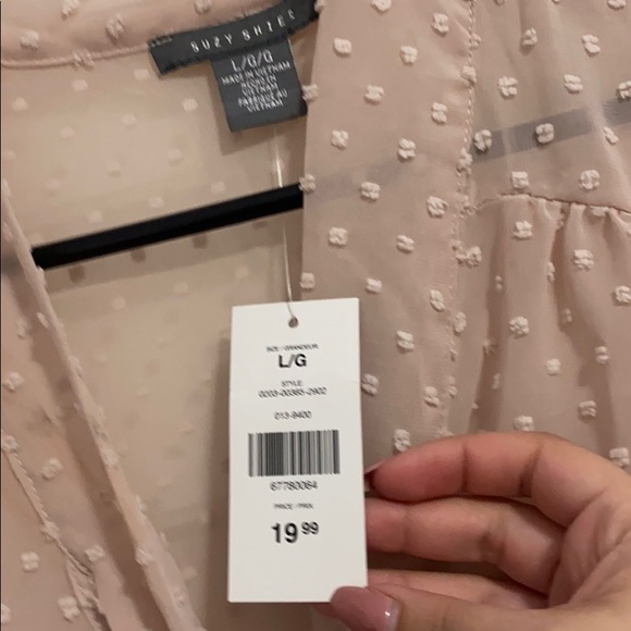 Dusty rose blouse - Picture 3 of 3